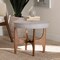 Baxton Studio Theo Japandi Greyish Beige Fabric and Walnut Brown Finished Wood Ottoman Footstool 233-13169-ZORO - alternate 6